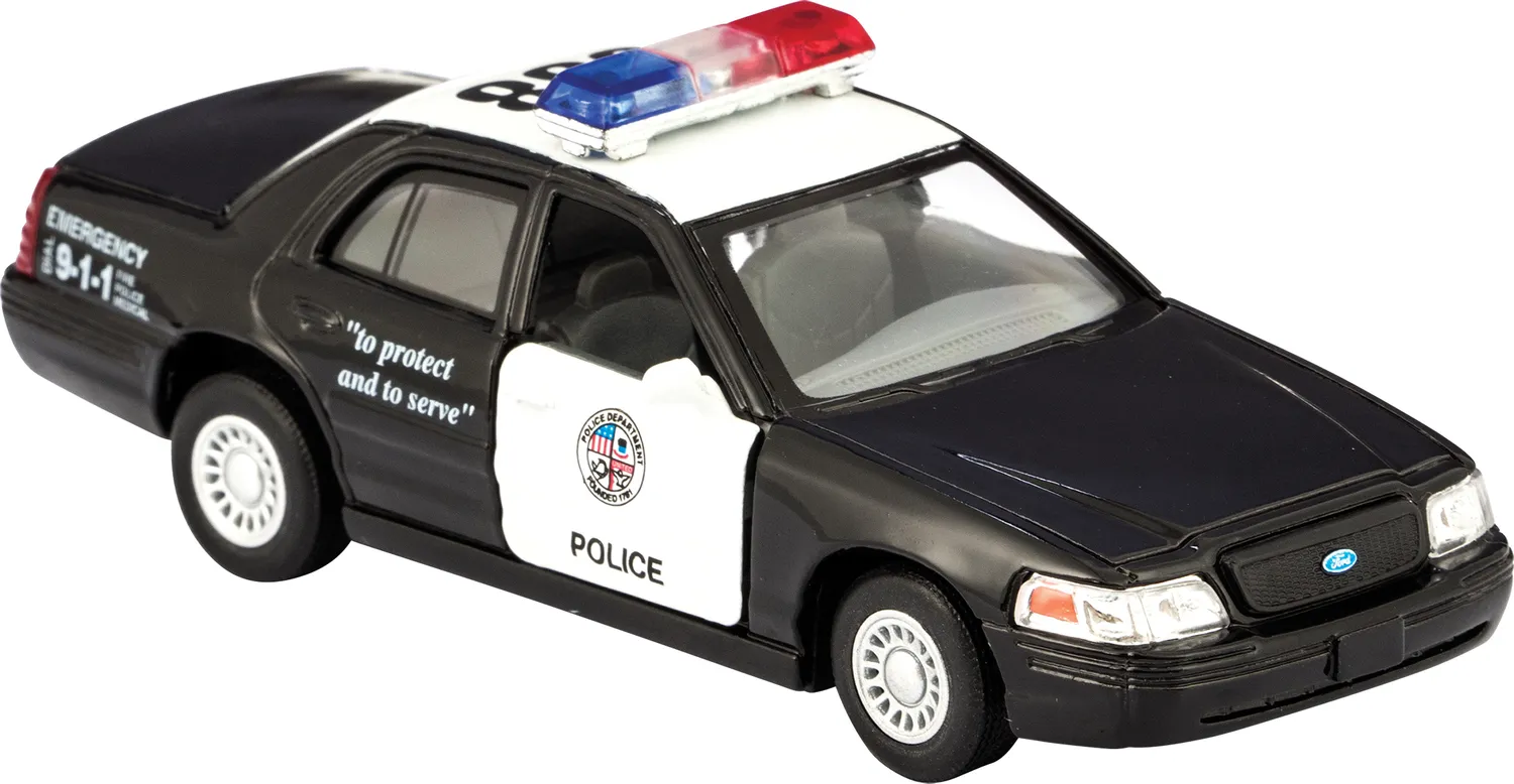 46007 diecast police car display 5